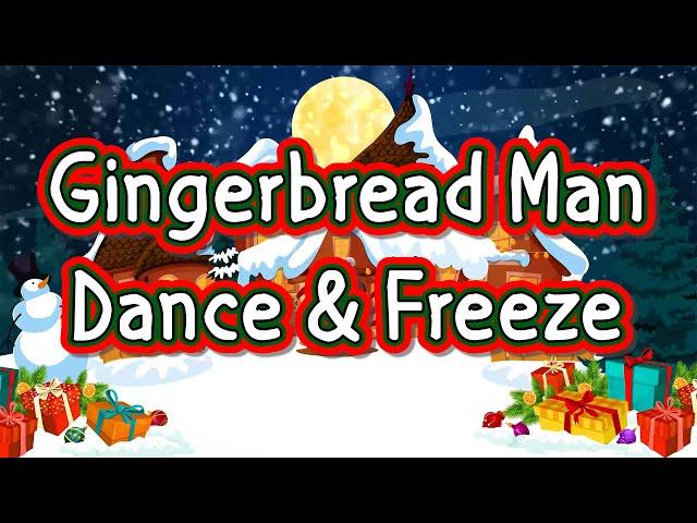 Gingerbread Man Dance and Freeze | Jack Hartmann | Holiday Freeze Dance