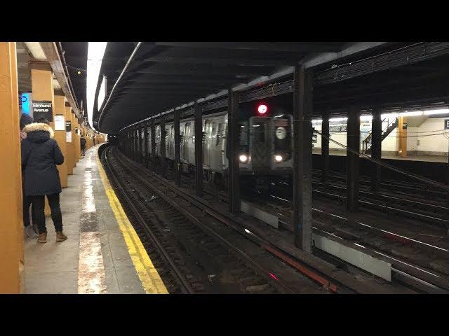 Express and Local Trains Along the IND Queens Boulevard Line