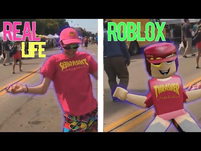 DANCES ROBLOX VS REAL LIFE !!!