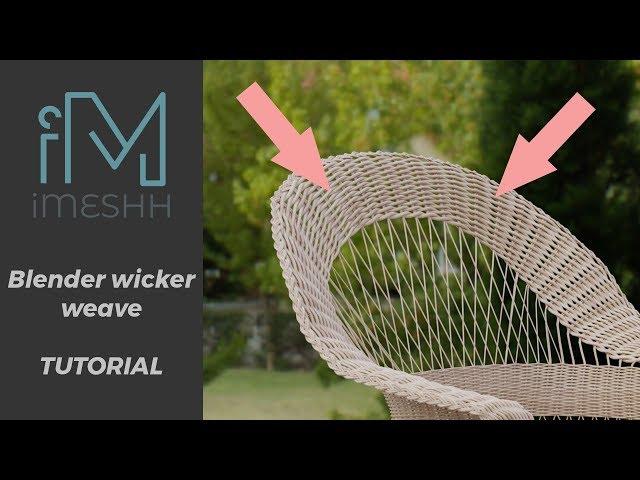 Blender 2.8 (and 2.79) Wicker Basket with Spiral Weave | iMeshh Tutorial