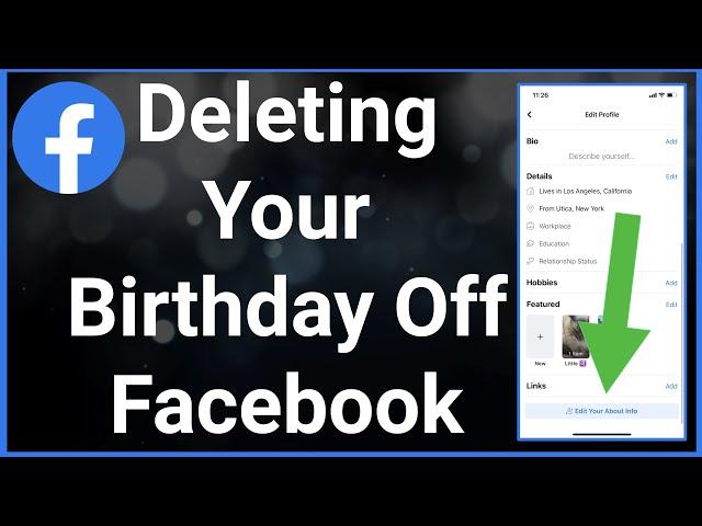 How To Delete Facebook Birthday Date