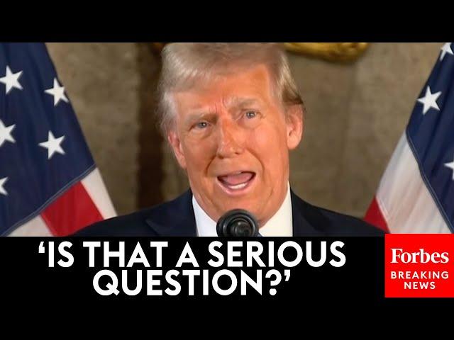 Trump Stunned By Reporter's Question: 'How Could I Answer A Question Like That?'