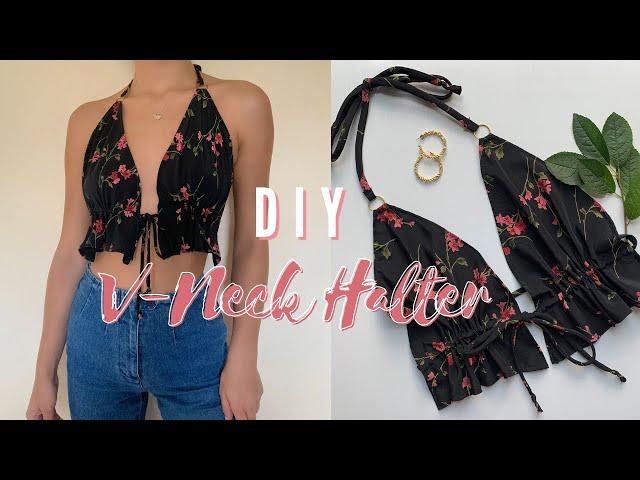 Thrift Haul & Flip/ Summer V-Neck Halter Top