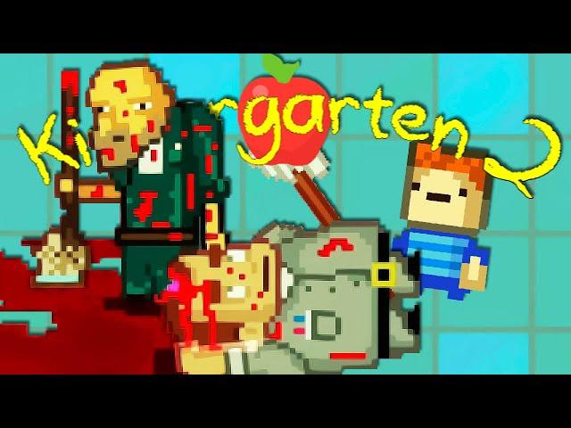 ОСТАНЕТСЯ ТОЛЬКО ОДИН УБОРЩИК ► Kindergarten 2 #1 Прохождение