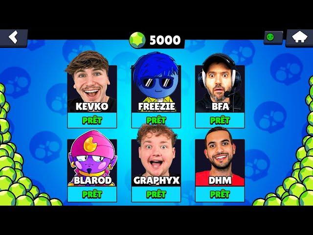 L’AFFRONTEMENT DES YOUTUBEURS SUR BRAWL STARS !!