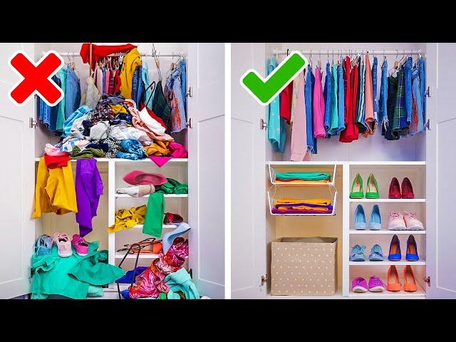 20 GENIUS ORGANIZING HACKS | Cool Ideas And DIY Crafts To Transform Your Home