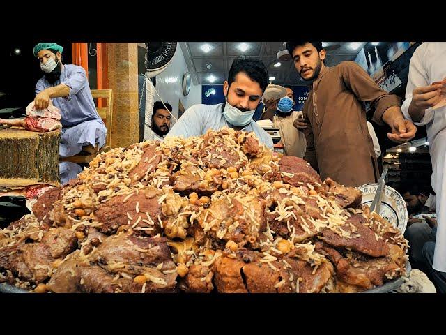 INCREDIBLE STREET FOOD IN PAKISTAN  Peshawar the Meat Heaven x Mountain of Beef Pulao