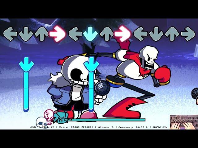 FNF Indie Cross Sans Papyrus - Bonedoggle (FC) (4k)