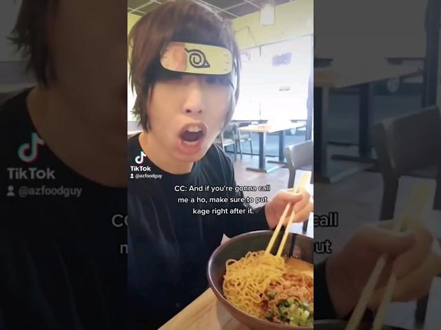 Yelling SASUKEEEE in a ramen shop! #naruto #anime #weeb #sasukeuchiha #arizona #funnyshorts