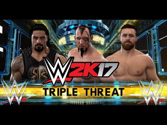 Roman Reigns Vs Viktor Vs Dash Wilder - WWE 2K17
