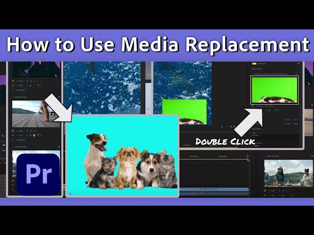 How to Use Media Replacement in Motion Graphics Templates | Premiere Pro Tutorial | Adobe Video