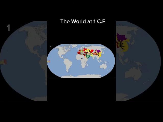 The World Map at 1 C.E (I did actually make this myself, it took a day)