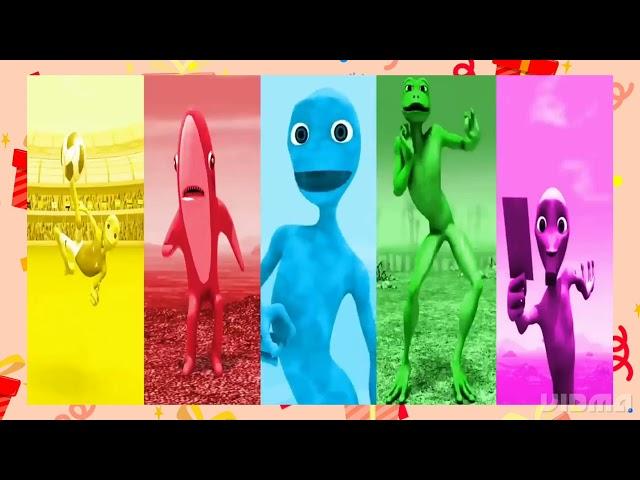 Dame to cosita, Alien dance fight, Green Alien chalang, uzali, Dame to la gomita, Funny alien dance