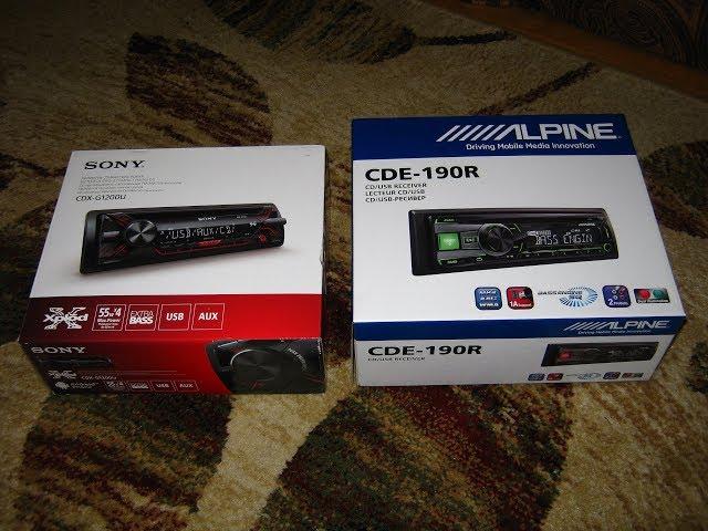 Sony CDX-G 1200U  vs  Alpine CDE-190R