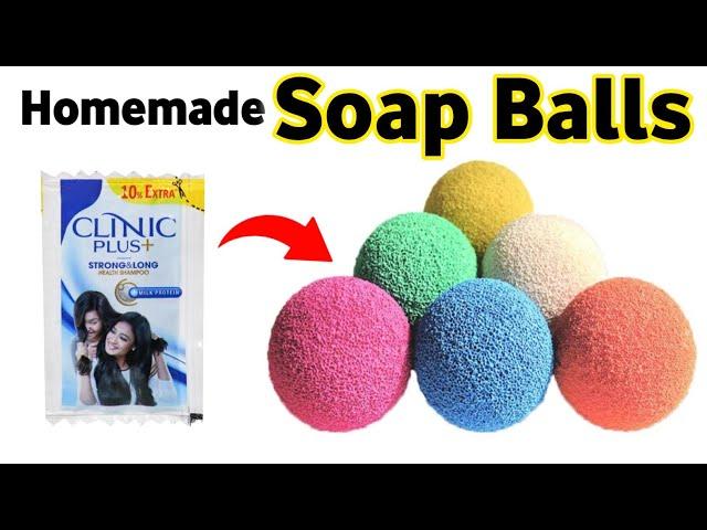 How to make Soap Ball at home easy | DIY Ball | Homemade Soap Ball making with Clinic plus Shampoo