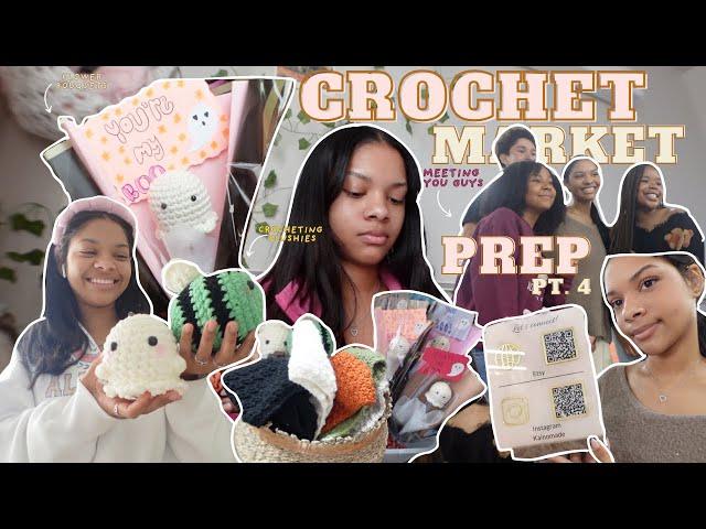 crochet market prep + market vlog pt.4 | MEETING YOU GUYS! | crochet vlog | crocheting plushies