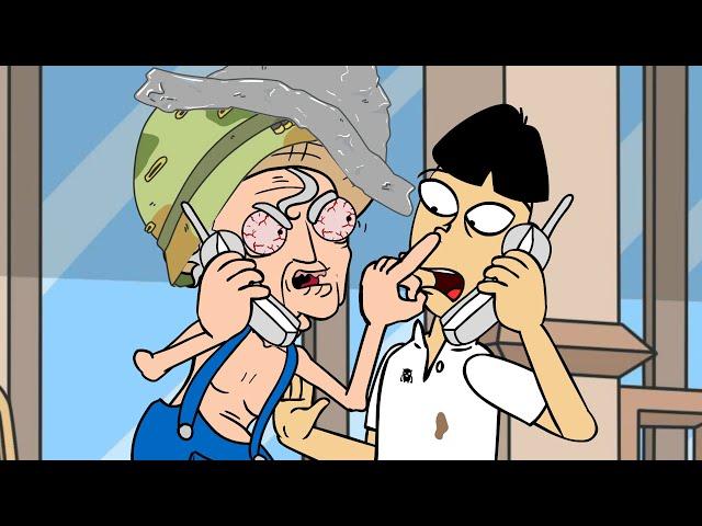 Crazy Asian Guy Drives Boomer Insane (animated)