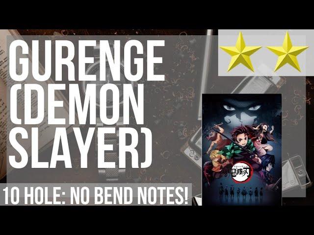 How to play Gurenge (Demon Slayer) by LiSA on Diatonic Harmonica 10 Holes (Tutorial)