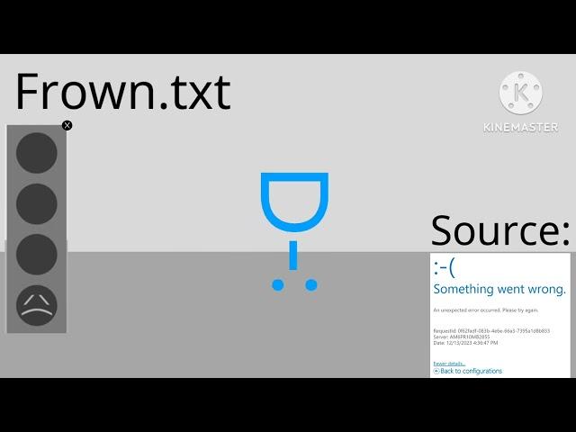 Something went wrong iceland: frown txt