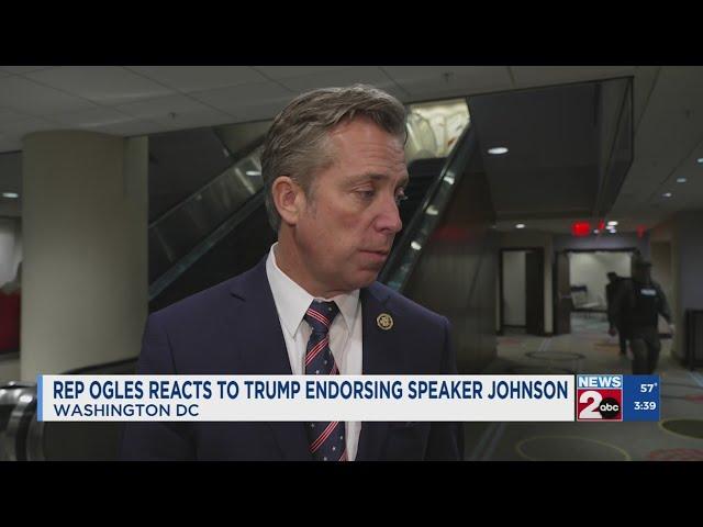 Rep. Ogles reacts to Trump endorsing House Speaker Johnson