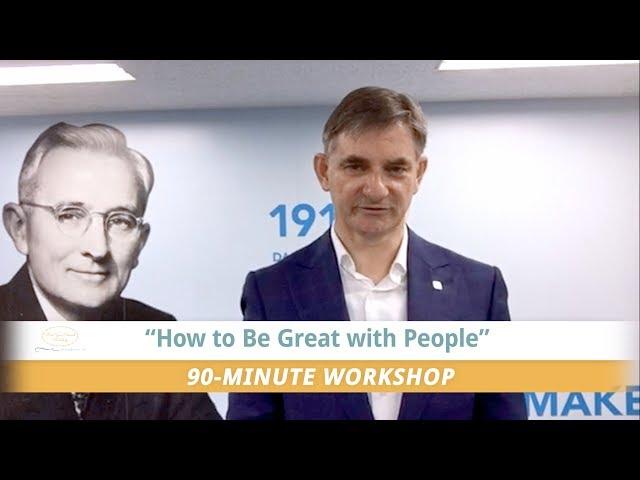 Dr. Greg Story - How to Be Great with People