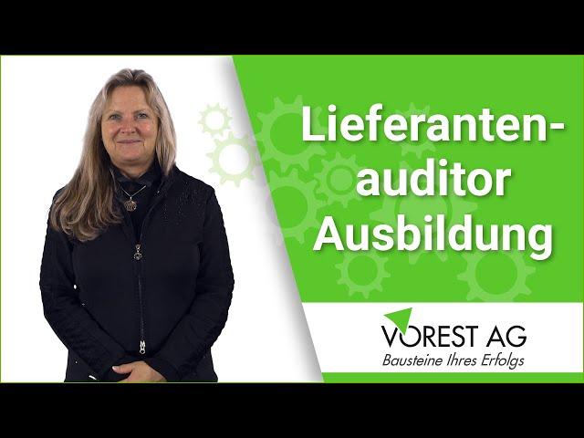 Lieferantenauditor Schulung - second party auditor