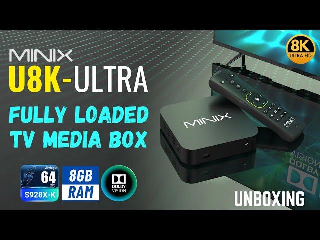 Minix 8K TV Box with 128GB+8GB RAM  |  U8K-ULTRA 2024  |  Dolby Vision HDR10+  |  UNBOXING REVIEW