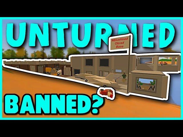 ANGRY ABUSIVE ADMIN BASE RAID! WE GOT BANNED MID RAID! (Unturned Base Raid)