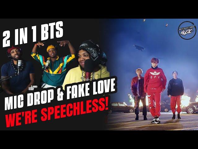 BTS (방탄소년단) 'MIC Drop & BTS (방탄소년단) 'FAKE LOVE' Official MV (REACTION) | 2 IN 1 We're Speechless!