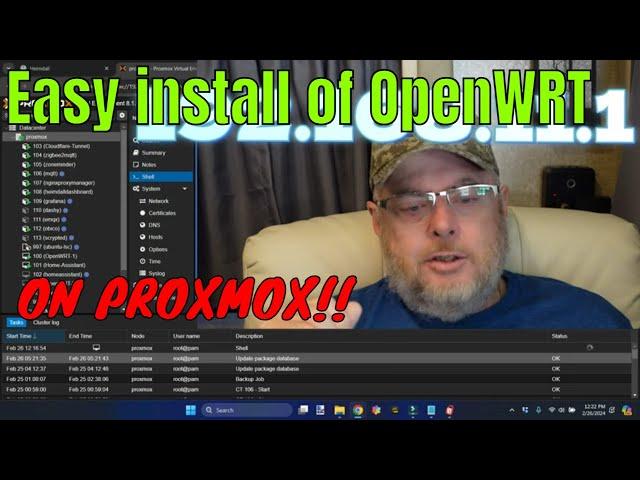 EASILY INSTALL OPENWRT ON PROXMOX TO CONTROL YOUR SMART RV OR HOME NETWORK!  SMART RV Setup Part 2