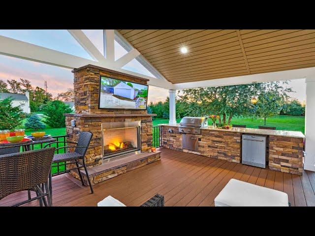 OUTDOOR KITCHEN DESIGN FOR SMALL PATIO IDEAS | BACKYARD KITCHEN AREA DECOR FOR SMALL SPACES