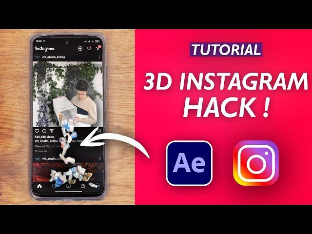 3D POP OUT EFFECT on INSTAGRAM - After Effects VFX Tutorial