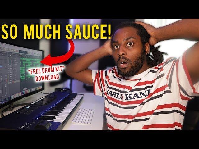 Making an INSANE TRAP BEAT USING FREE SOUNDS (Free Drum Kit Download)