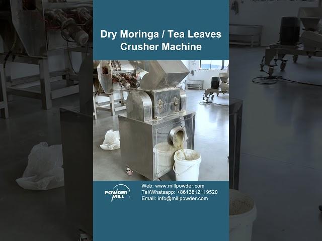 Dry Moringa / Tea Leaves Crusher, Bay Leaf Herbal Powder Grinding Machine, Powder Making Machine