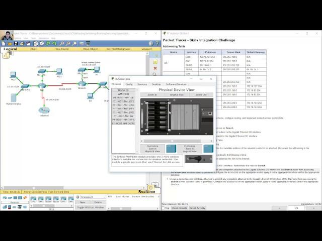 7.4.1.2 Packet Tracer - Skills Integration Challenge