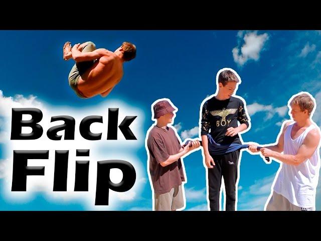 How to learn Back Flip in one training (Back Flip Tutorial)