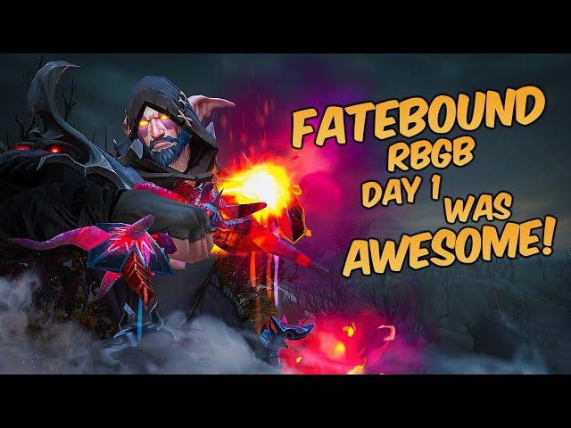 Fatebound Assassination Rogue PvP Rated Battleground Blitz Day 1 was Awesome!