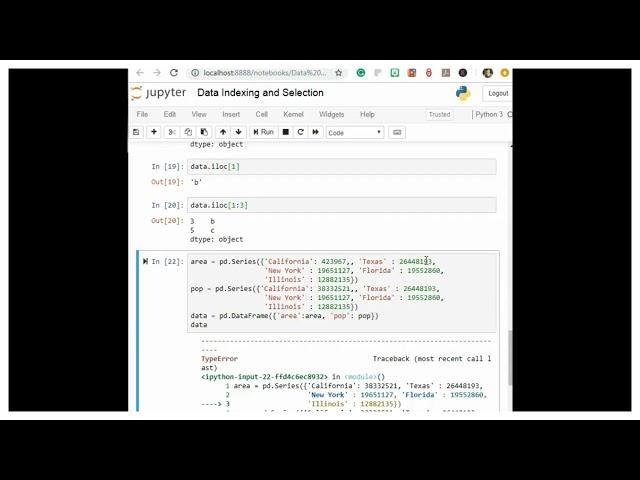 Data Selection in DataFrame || Python Tutorial || Pandas|| Data Science || Machine Learning