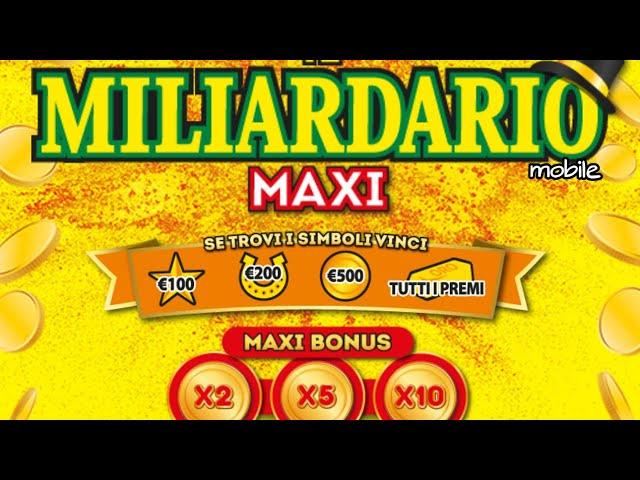 IL MILIARDARIO MAXI  Gratta e Vinci Online  Grande Grattino