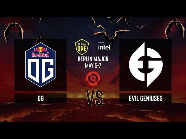 Dota2 - OG vs Evil Geniuses - Game 1 - ESL One Berlin 2023 - Playoffs