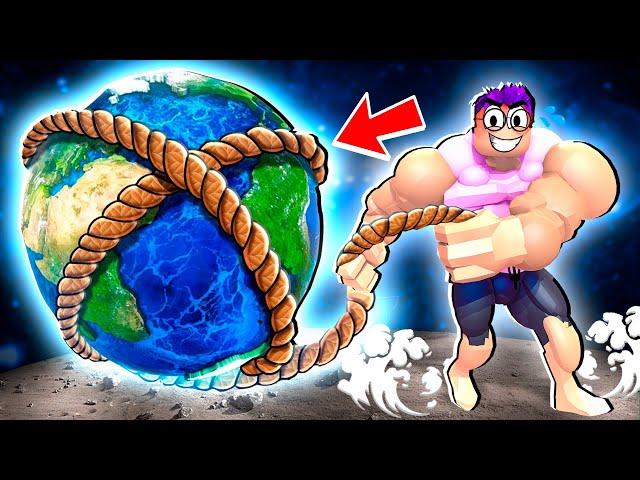 Can We PULL PLANETS In ROBLOX SUPER STRONG SIMULATOR!? (SECRETS REVEALED!)