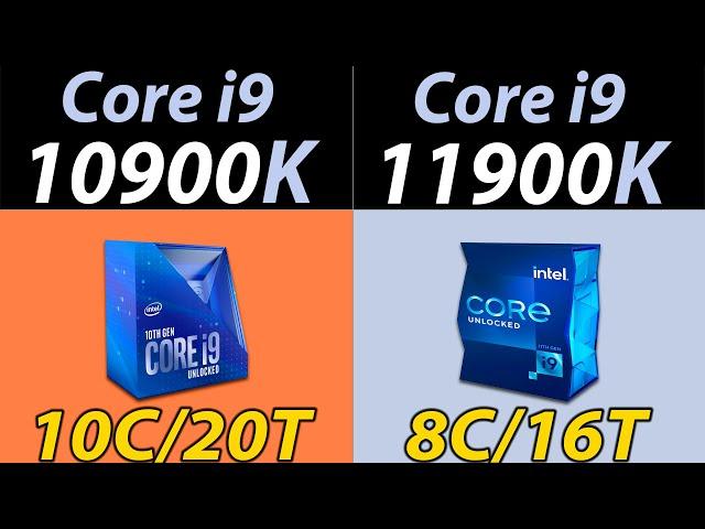 i9-10900K Vs. i9-11900K | 10 Cores Vs. 8 Cores | How Much Performance Difference?