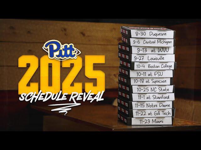 2025 Schedule Release | Pitt Football