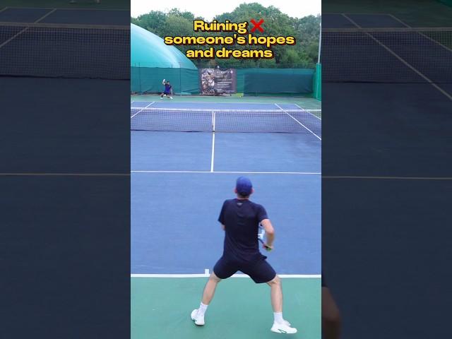 RUINING SOMEONES HOPES AND DREAMS  #TENNIS #tennisplayer #nadal #alcaraz #tennislife