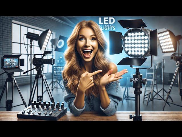  Dazzne D50 LED Video Light Panel Lights 15.4" | Best LED Studio Lights for Video 