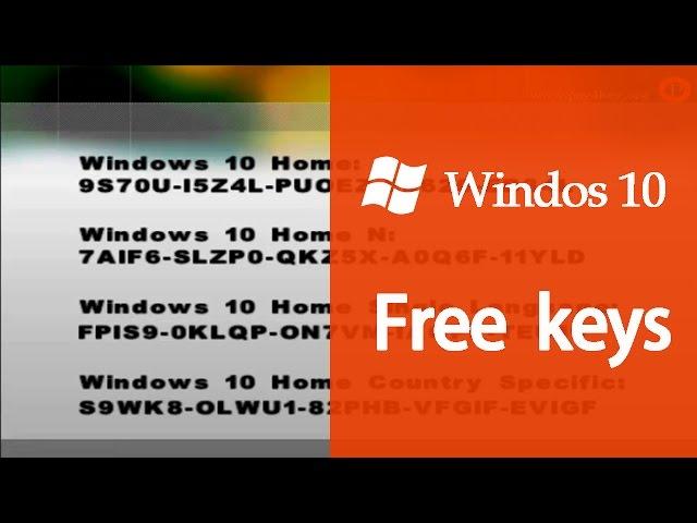 WINDOWS 10 PRODUCT KEY 2017 100% WORKING  [Pro/Enterprise/Home]