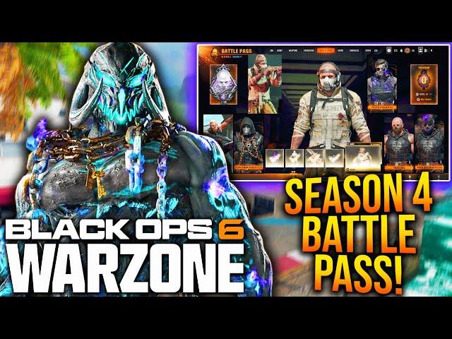 WARZONE: SEASON 4 BATTLE PASS REVEALED! Blackcell Upgrade, NEW WEAPONS, & More! (BO6 Season 4)