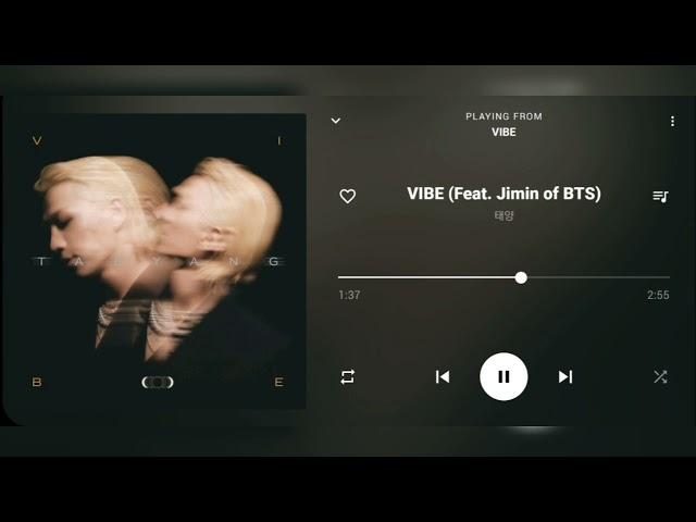 TAEYANG (태양) - VIBE (Feat. Jimin of BTS) [Audio]