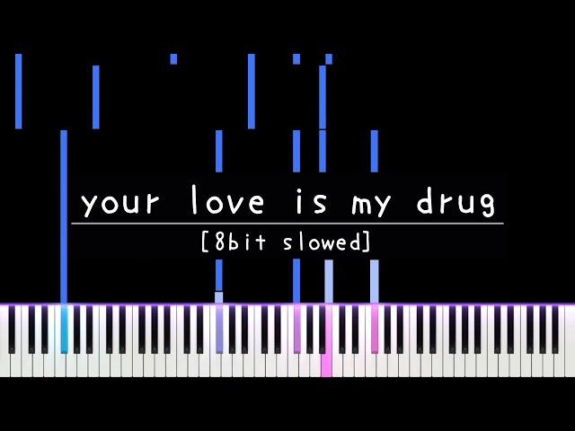 etxrnall - your love is my drug [8bit slowed] (Piano Cover)