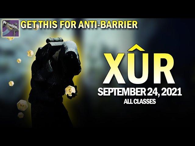 Xur Location, Exotics & Legendary Items (All Classes) 9-24-21 / September 24, 2021 [Destiny 2]